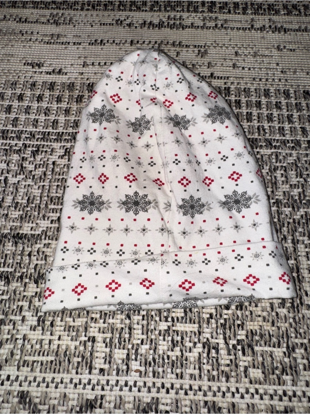 Honest Baby Organic Cotton Fair Isle Snowflake Winter Beanie Hat